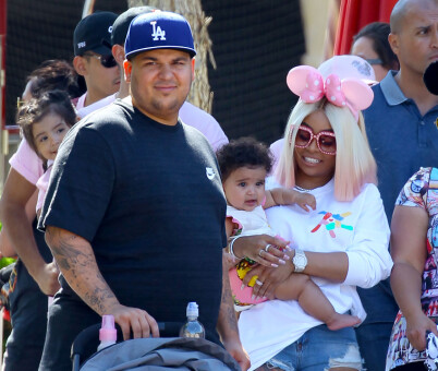 GLADE TIDER: Rob og Chyna har datteren Dream sammen. Her fra gladere tider i fjor. Foto: NTB Scanpix GLADE TIDER: Rob og Chyna har datteren Dream sammen. Her fra gladere tider i fjor. Foto: NTB Scanpix